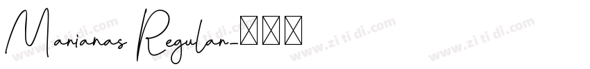 Marianas Regular字体转换